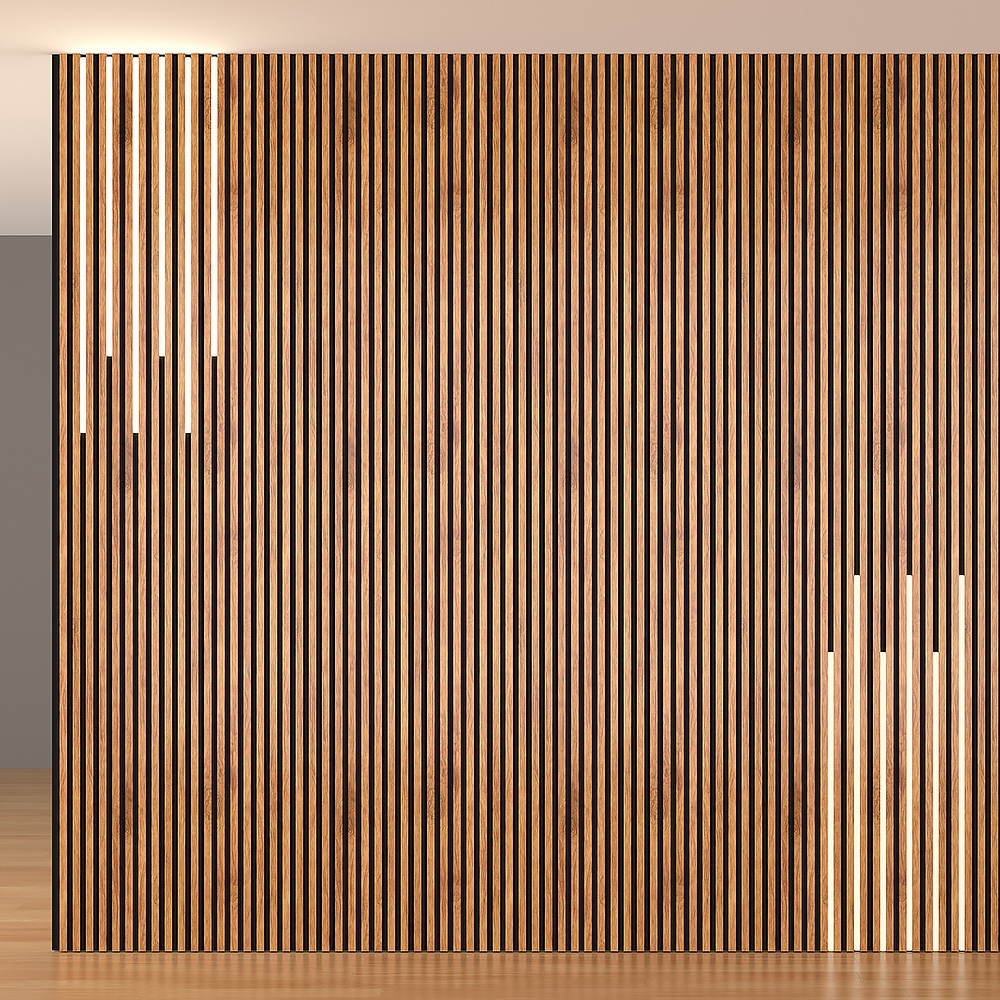 LED Wall Panel Sign Side Lit Light Wood-Slat-Wall-Panel Light Design Polyester Fiber Ceiling Acoustic Wall Panels For Office