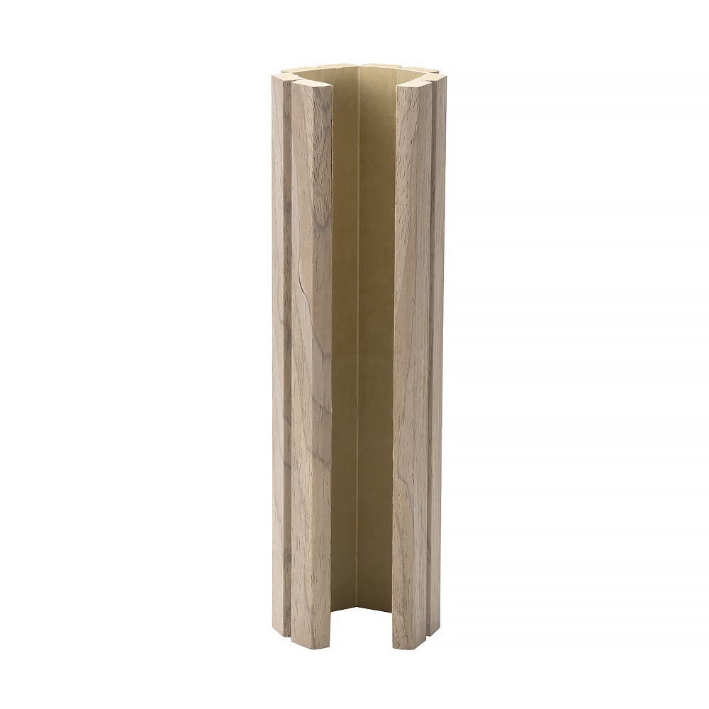 panneau de revêtement de mur flexible de placage en noix de bois réel pour mur courbé