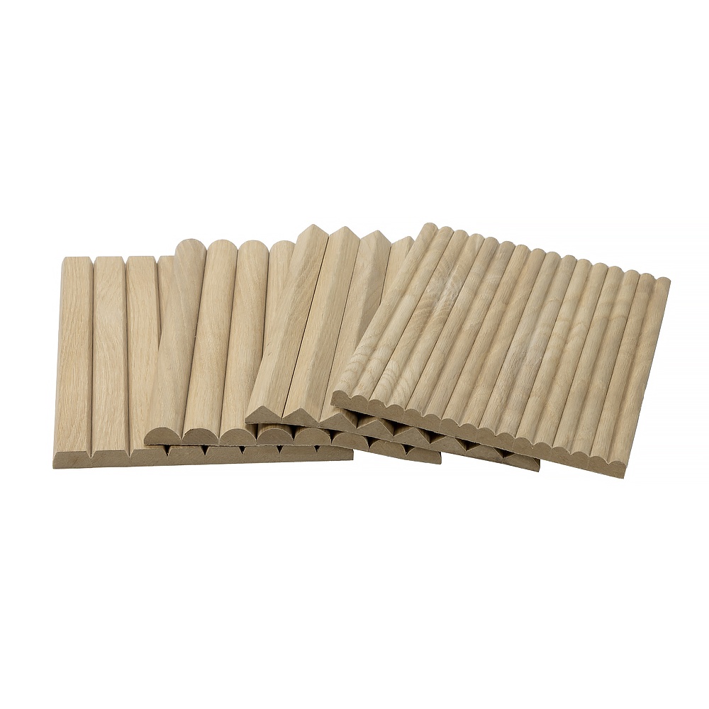 Panneau mural flexible intérieur en chêne blanc naturel de 8 pieds de haut pour les coins muraux