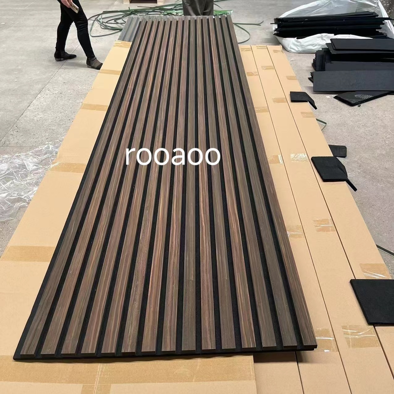 Panneau mural en bois insonorisé intérieur panneau Insonorisant PET MDF acoustique panneau mural insonorisé
