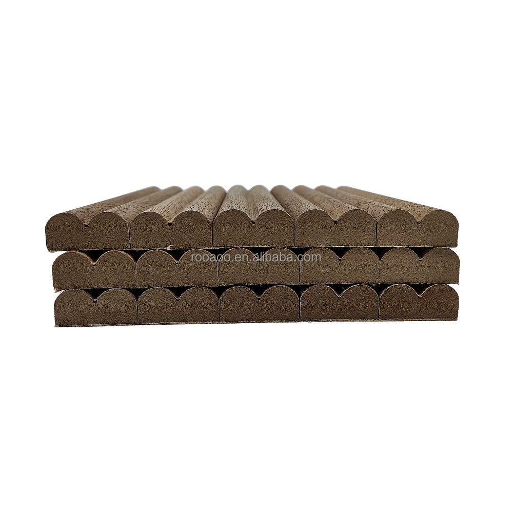 Panneau de mur souple en contreplaqué gaufré pour la décoration d'intérieur Flex Flex 3D MDF Board avec nervures MDF / HDF Board