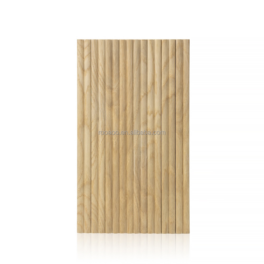 Panneau de mur souple en contreplaqué gaufré pour la décoration d'intérieur Flex Flex 3D MDF Board avec nervures MDF / HDF Board