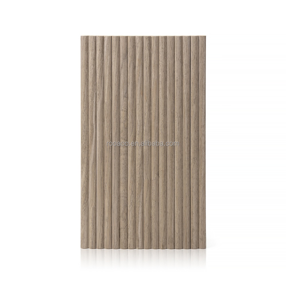 Panneau de mur souple en contreplaqué gaufré pour la décoration d'intérieur Flex Flex 3D MDF Board avec nervures MDF / HDF Board