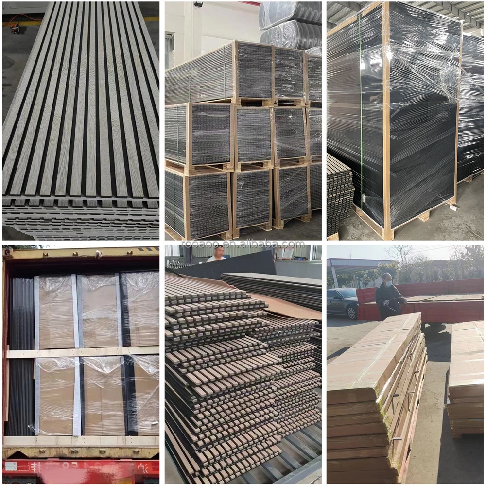 Paneles de madera insonorizados, tiras de madera insonorizadas, paneles de pared insonorizados akupanel