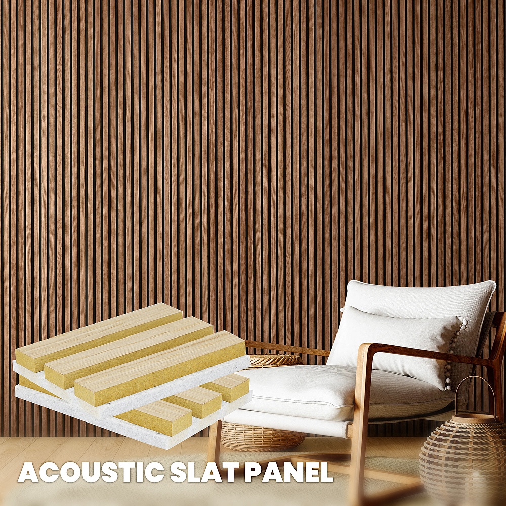 Panel 3D Insonificador interior decorativo Panel de PET MDF Insonificador panel mural Insonificador anti-ruido para habitación insonorizada de oficina