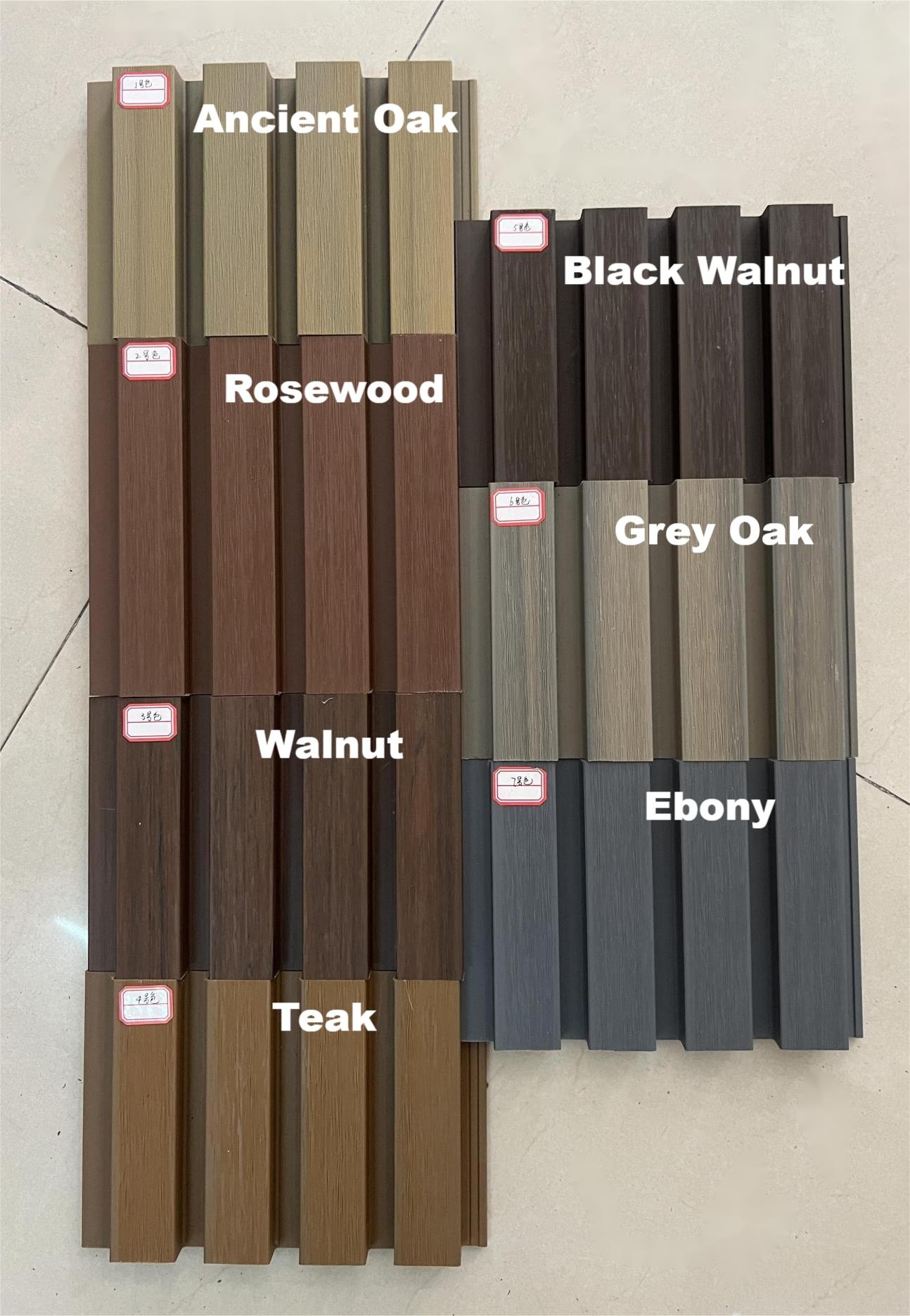 Panel de pared exterior impermeable coextrudido panel de pared exterior exterior compuesto de plástico de madera