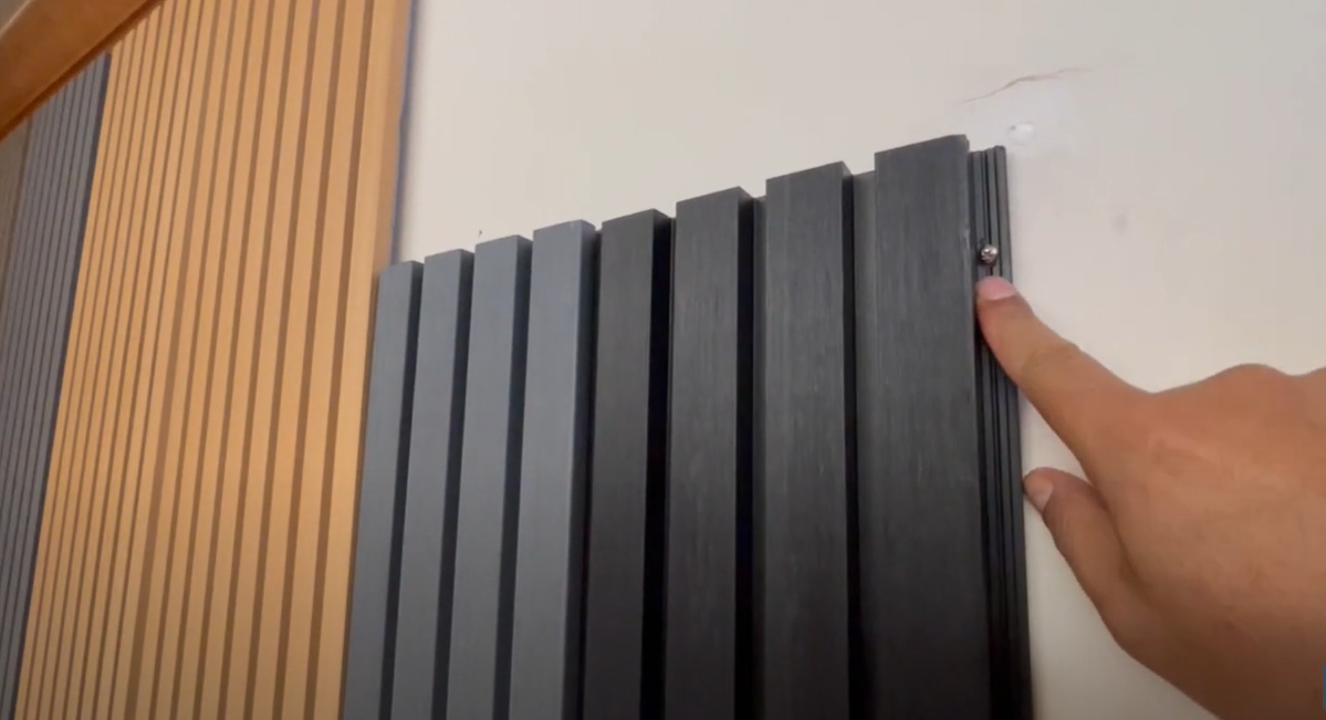 Panel de pared exterior impermeable coextrudido panel de pared exterior exterior compuesto de plástico de madera