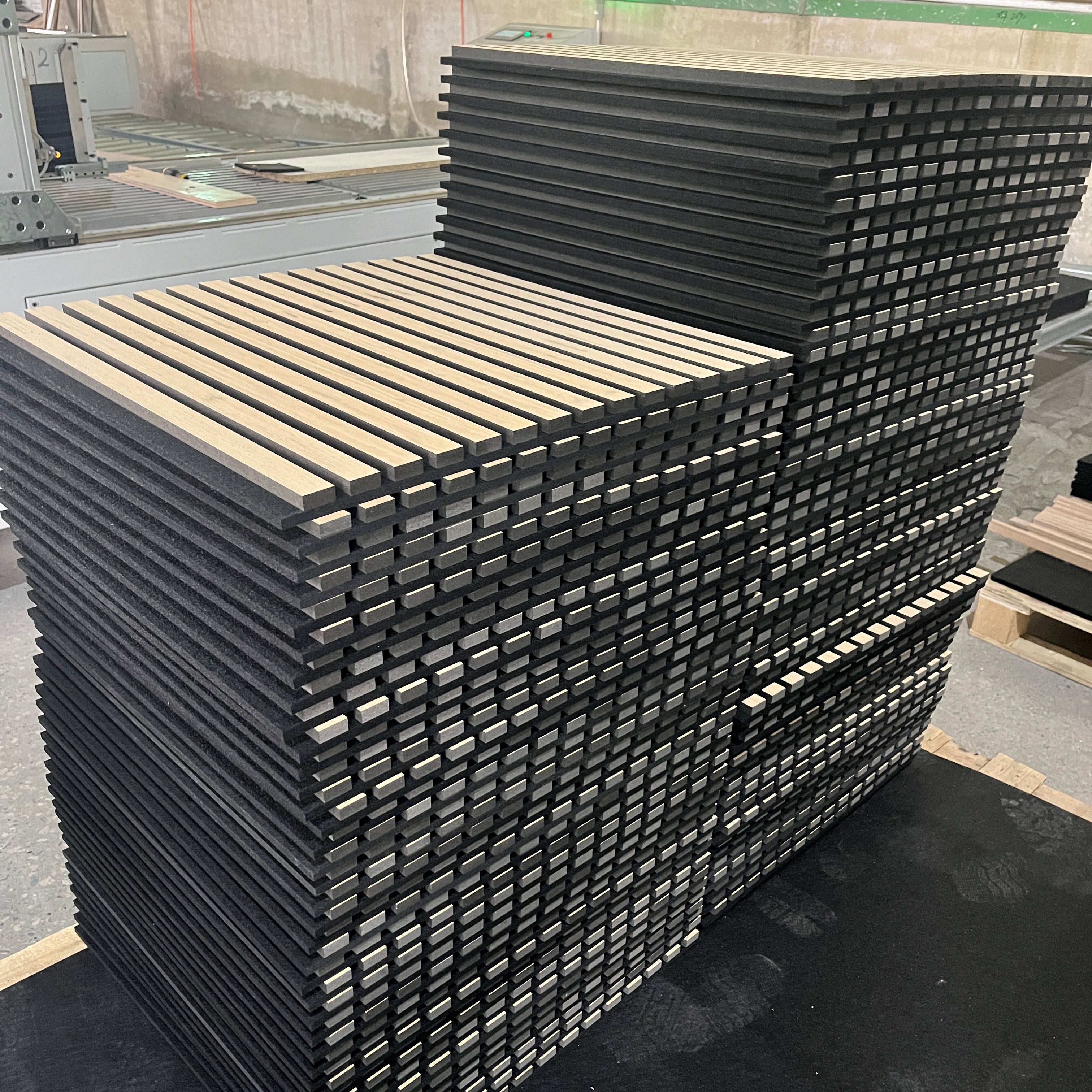 China Factory Akupanel Mdf Borad Slatted soundproof panels  Wall Panel Customized Sound Absorbing Acoustic Panels Wood Veneer Panels