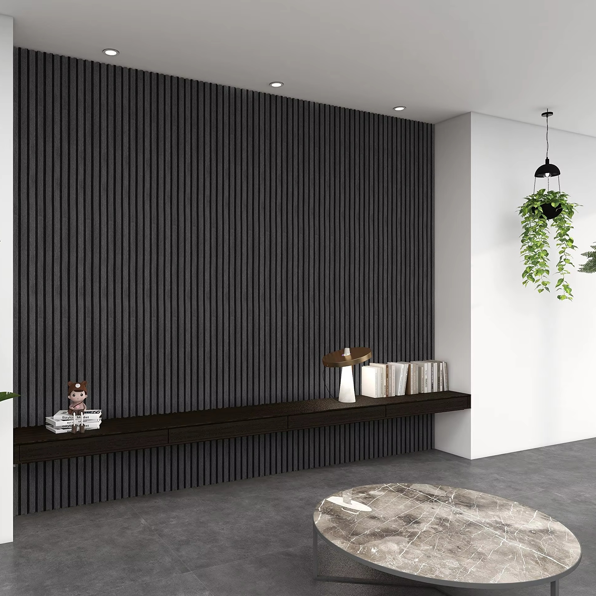 Akupanel 3D Modern Design Polyester Pet Acoustic Panels Sound Absorbing Wood Acoustical Wall Panels
