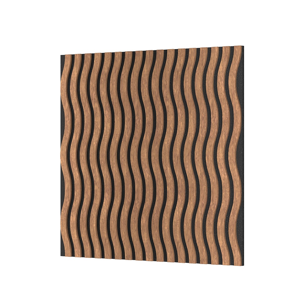 Factory Direct Sale 3D MDF Curved Acoustic Wall Panel Akupanel Sound Absorbing Panels Customized Acoustic Wall Panels