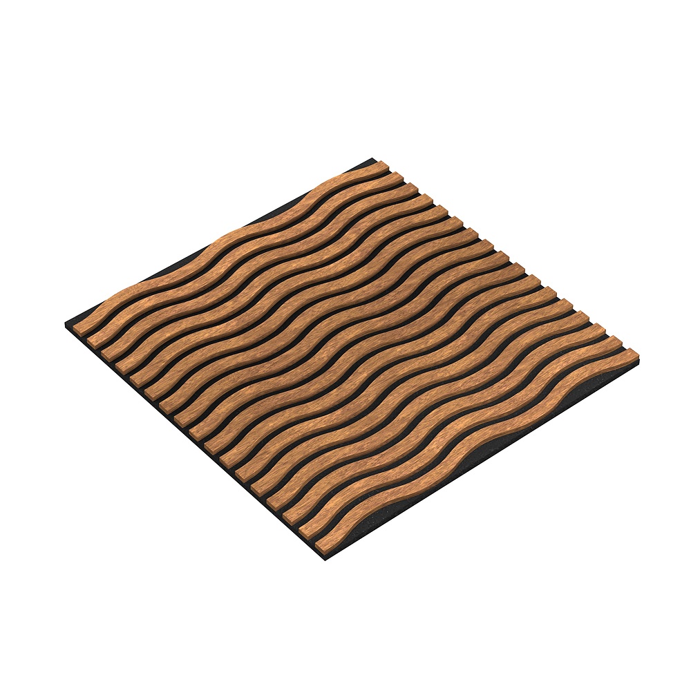 Factory Direct Sale 3D MDF Curved Acoustic Wall Panel Akupanel Sound Absorbing Panels Customized Acoustic Wall Panels