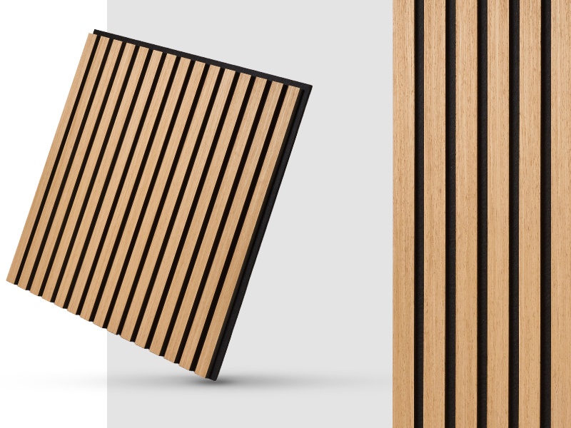 China Factory Outlet 2400mm Slatted soundproof panels   Soundproof Flelt Polyester Acoustic Wall Panels