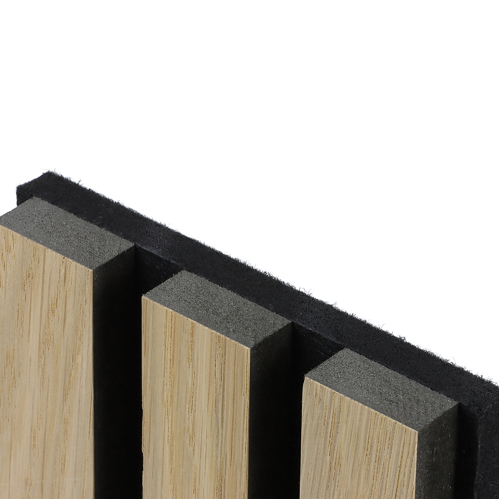 European Standard Akupanel Slatted soundproof panels   Polyester Acoustical Panels Customized Sound Absorbing Wall Panels
