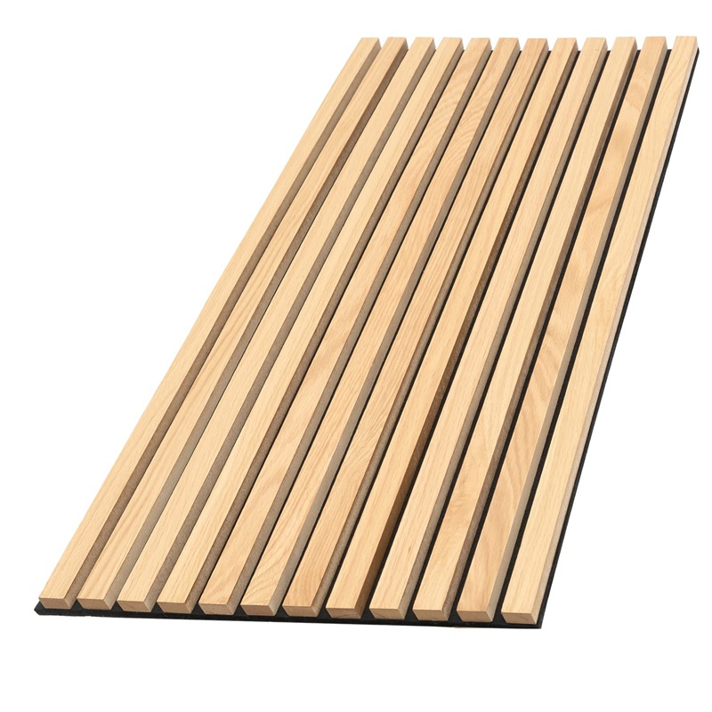 China Factory Sale Akupanel Mdf Borad Slatted soundproof panels   Acoustical Panels Customized Sound Absorbing Wood Acoustic Wall Panels