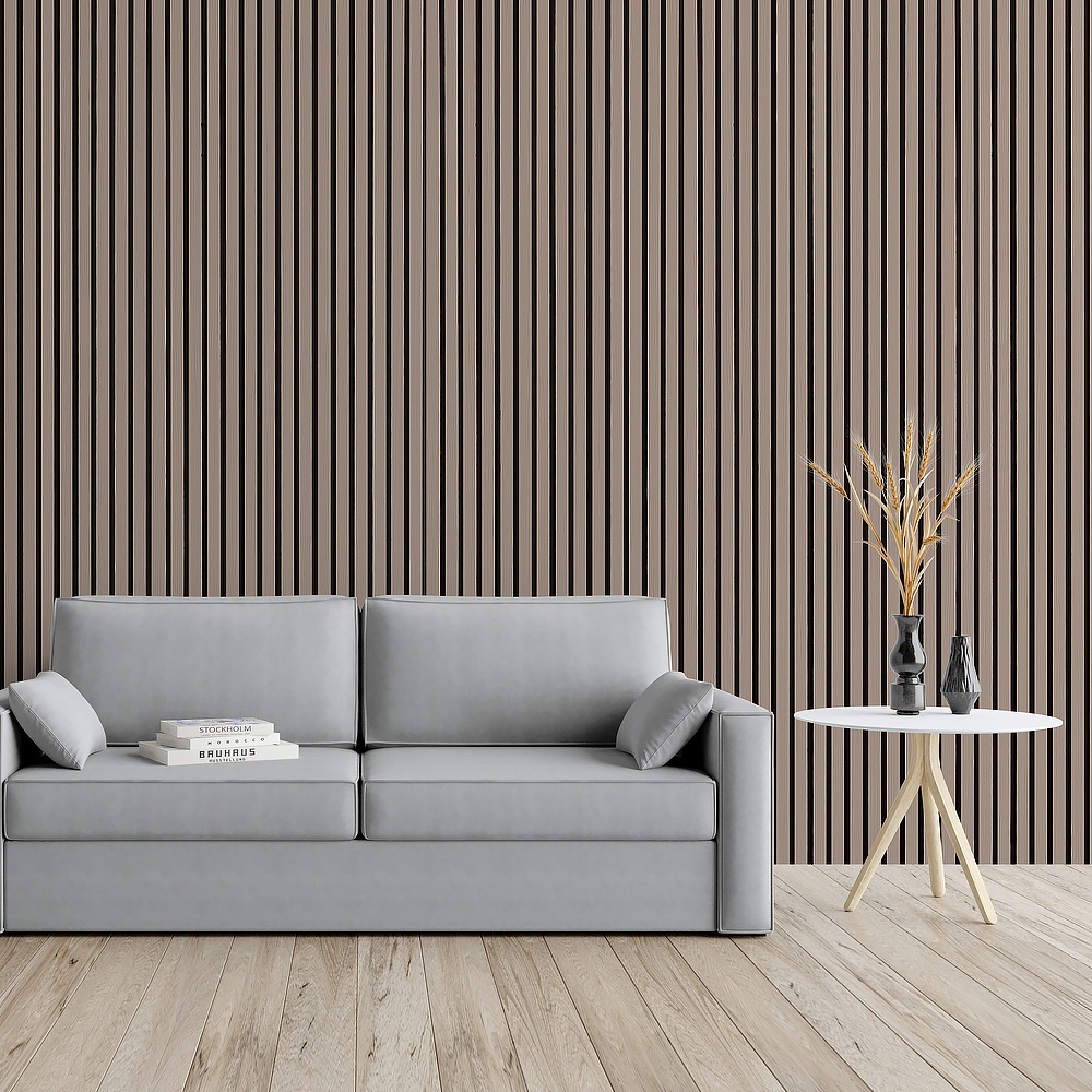 Modern Designed Pet Slatted Wood Acoustic Panel Walnut Akupanel Sound Absorbing Panels Customized Wood Acoustic Wall Panels