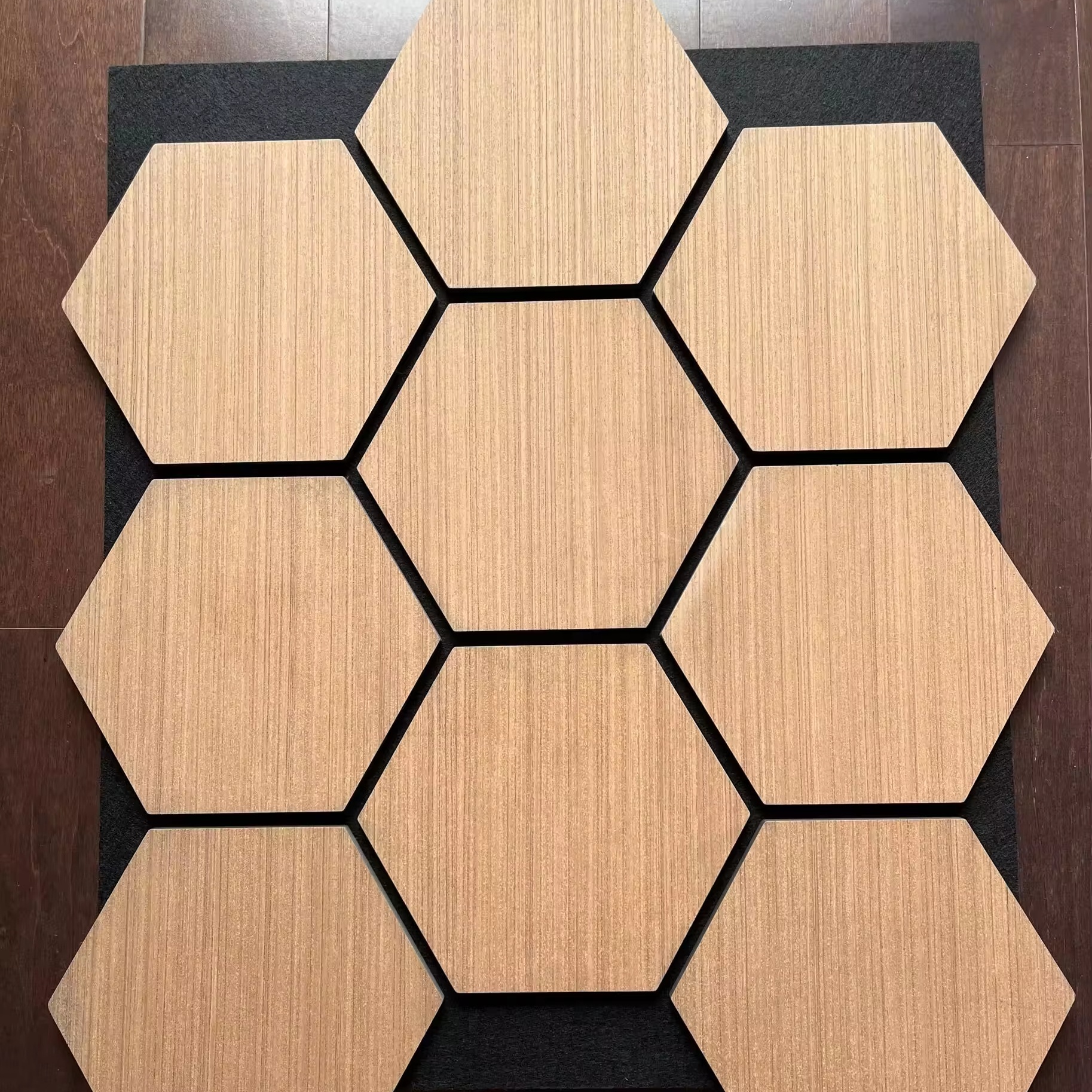 Akupanel 3D MDF Wooden Slat Felt Acoustic Wood Panels Sound-absorbing wood panels