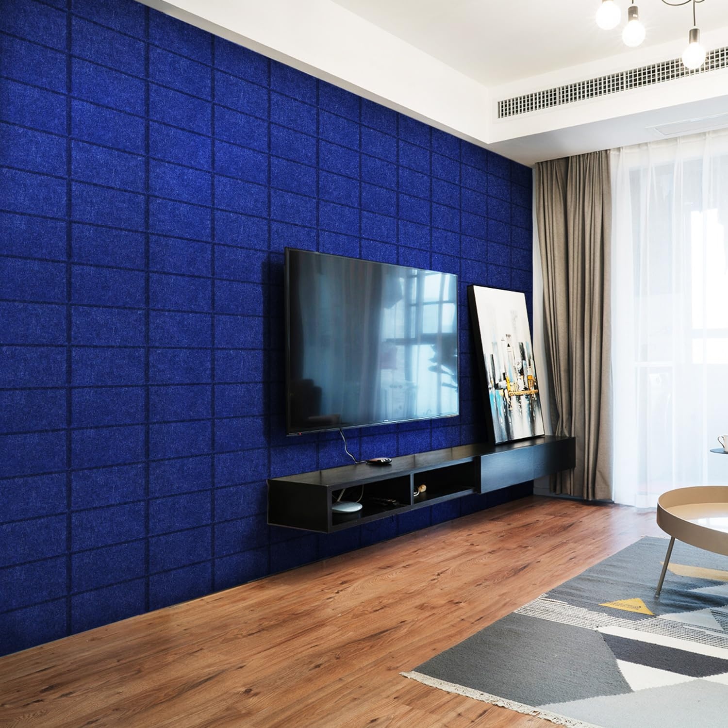 High Density Wall Decoration Polyester Fiber Perforated acoustic panels Sound Absorbing Pet Acoustic Felt Panel