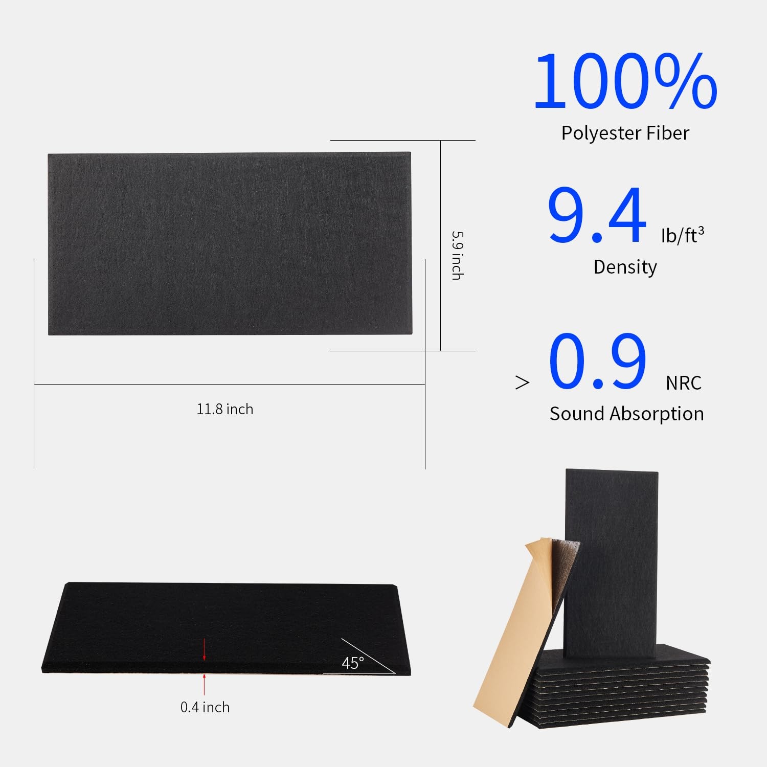 New Arrival Wholesale Decorative Decorative sound panels Sound Absorbing Polyester Fiber Acoustical Wall Panels