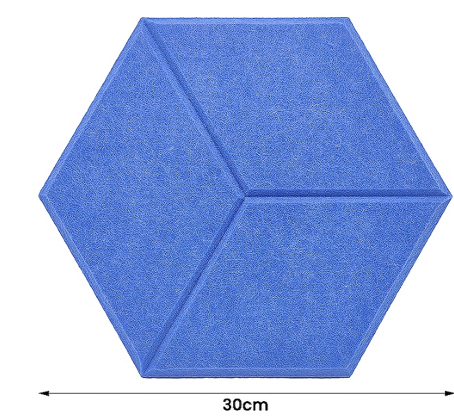 Modern Soundproofing Wall Panels Acoustic plank panels Hexagon Pet Acoustic Panel Felt Polyester Fibre Acoustical Wall Panel