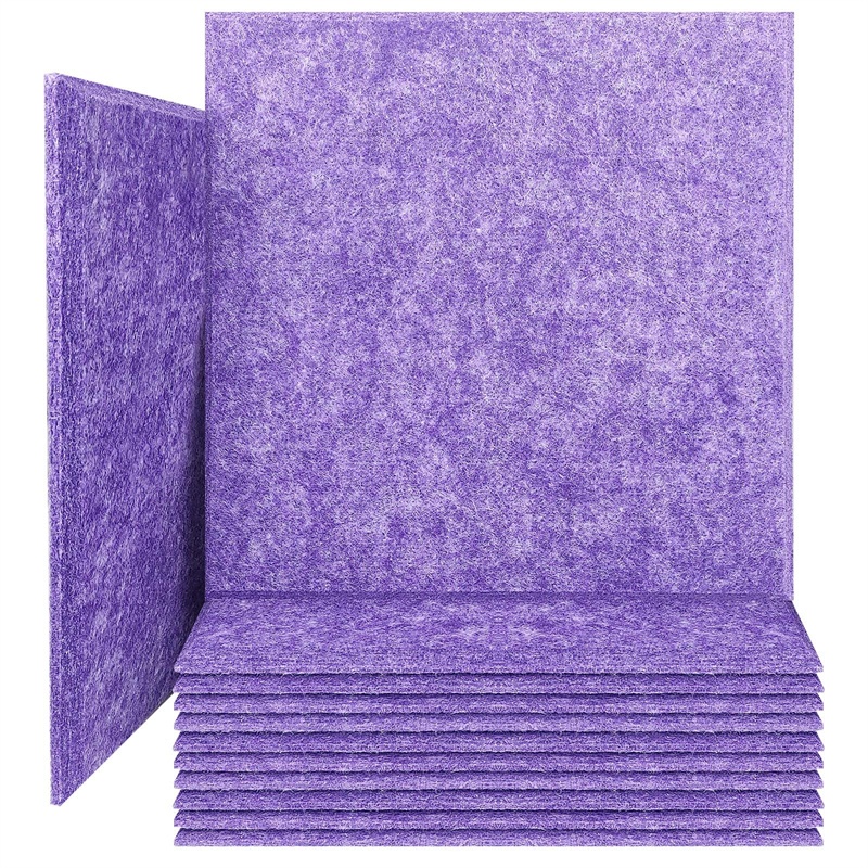 9/12mm Indoor Decorative Echo-reducing panels Pet Felt Polyester Fibre Acoustic Panel For Meerting Room