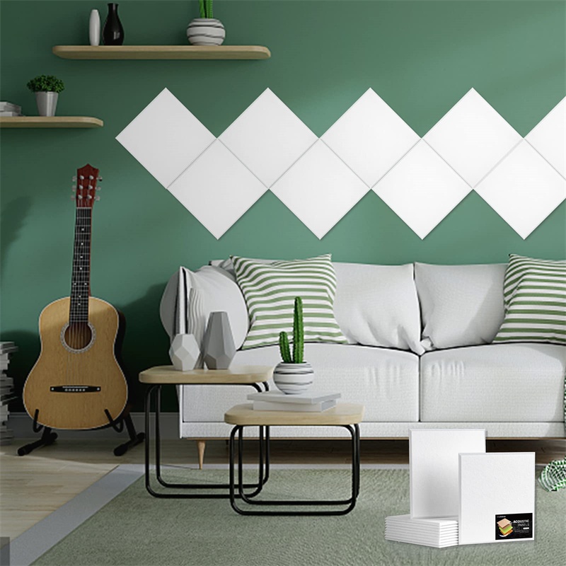 9/12mm Indoor Decorative Echo-reducing panels Pet Felt Polyester Fibre Acoustic Panel For Meerting Room