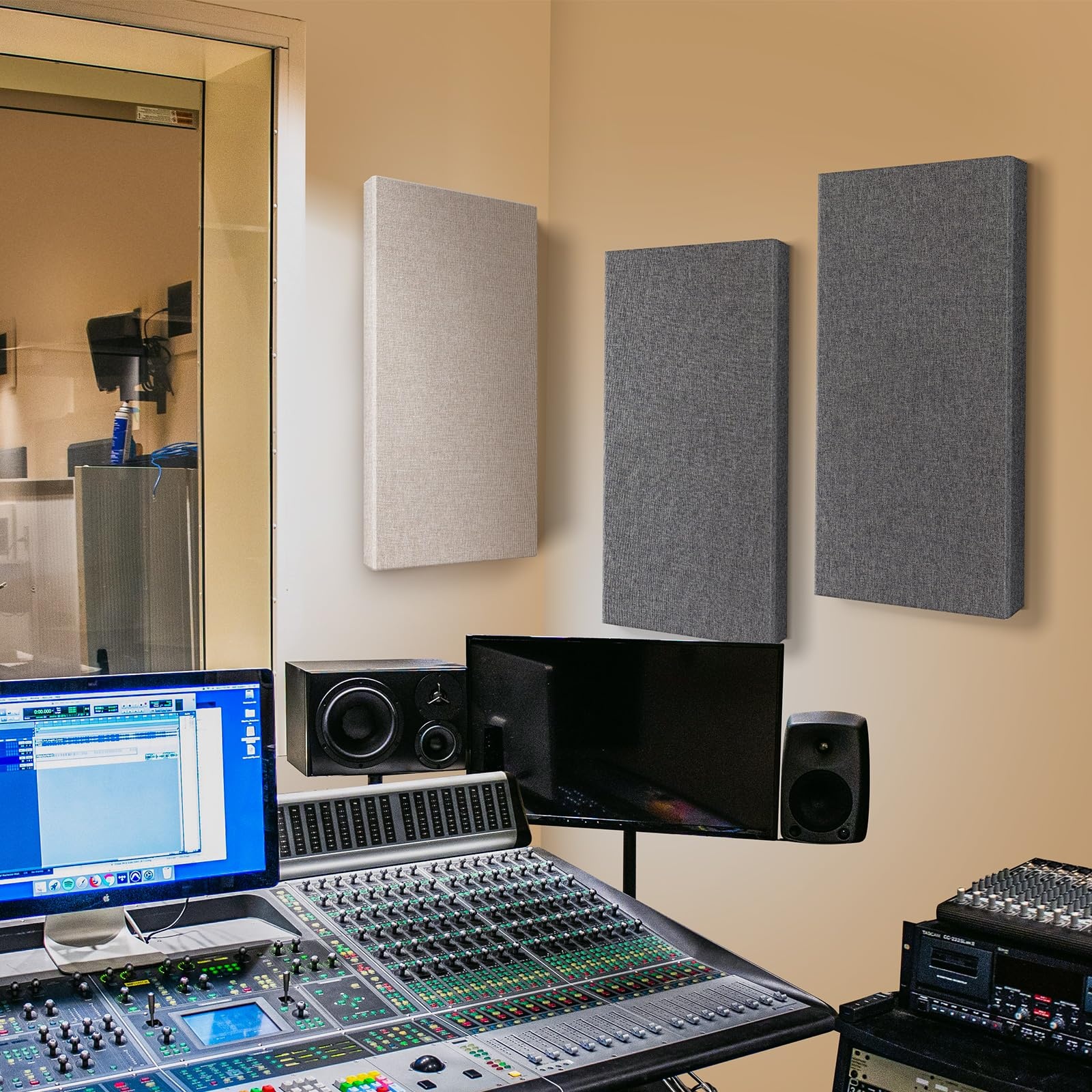 Decorative Interior Pet Polyester Fabric Panel Soundproofing Acoustic Panels Sheet Sound Proof Panels For Wall