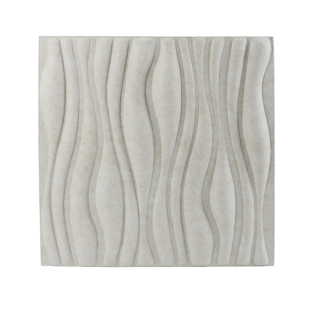 Tablero de absorción de sonido de fieltro de poliéster decorado en interiores modernos tablero de absorción de sonido de madera del techo insonorizado