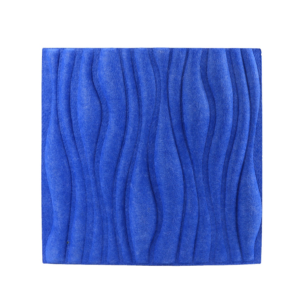 Tablero de absorción de sonido de fieltro de poliéster decorado en interiores modernos tablero de absorción de sonido de madera del techo insonorizado