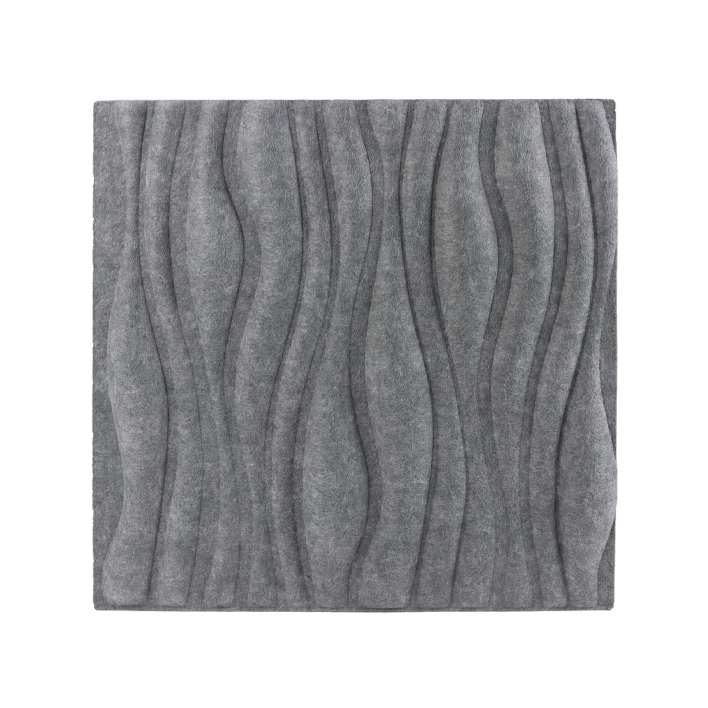 Tablero de absorción de sonido de fieltro de poliéster decorado en interiores modernos tablero de absorción de sonido de madera del techo insonorizado