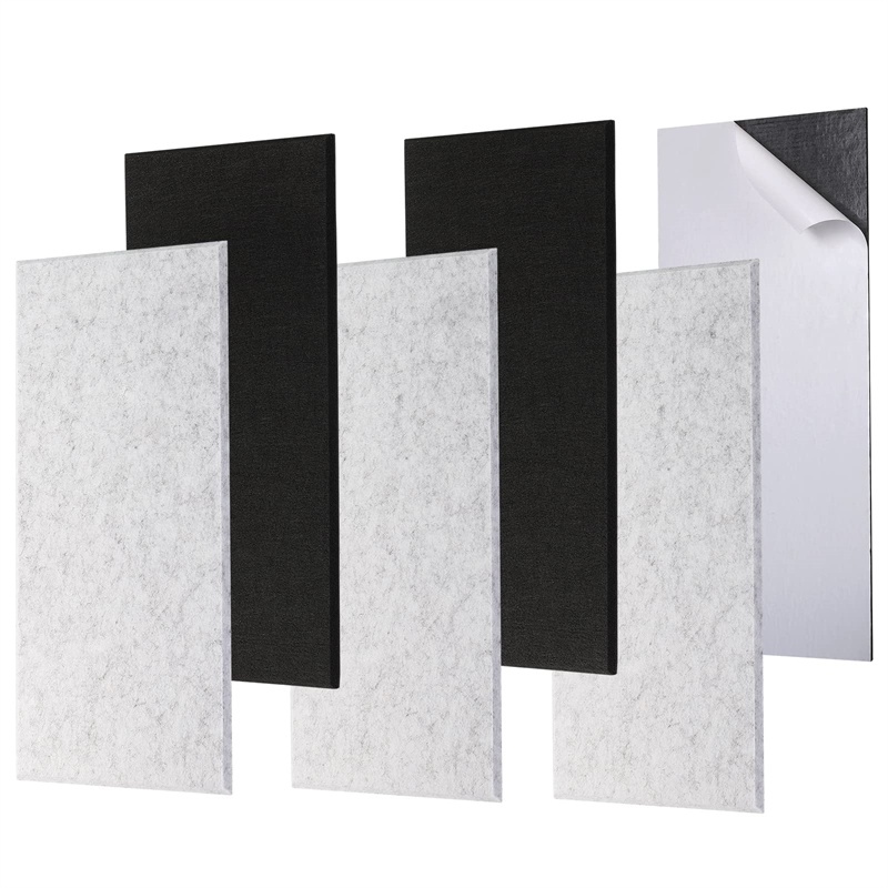Eco-friendly 1220*2420*9mm Polyester Acoustic Panel Indoor Soundproof Decorative sound panels