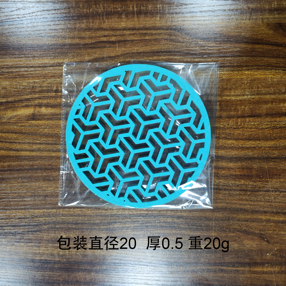 Eco-friendly Polyester Material Felt Placemat with Different Shape and Drink Felt Coaster