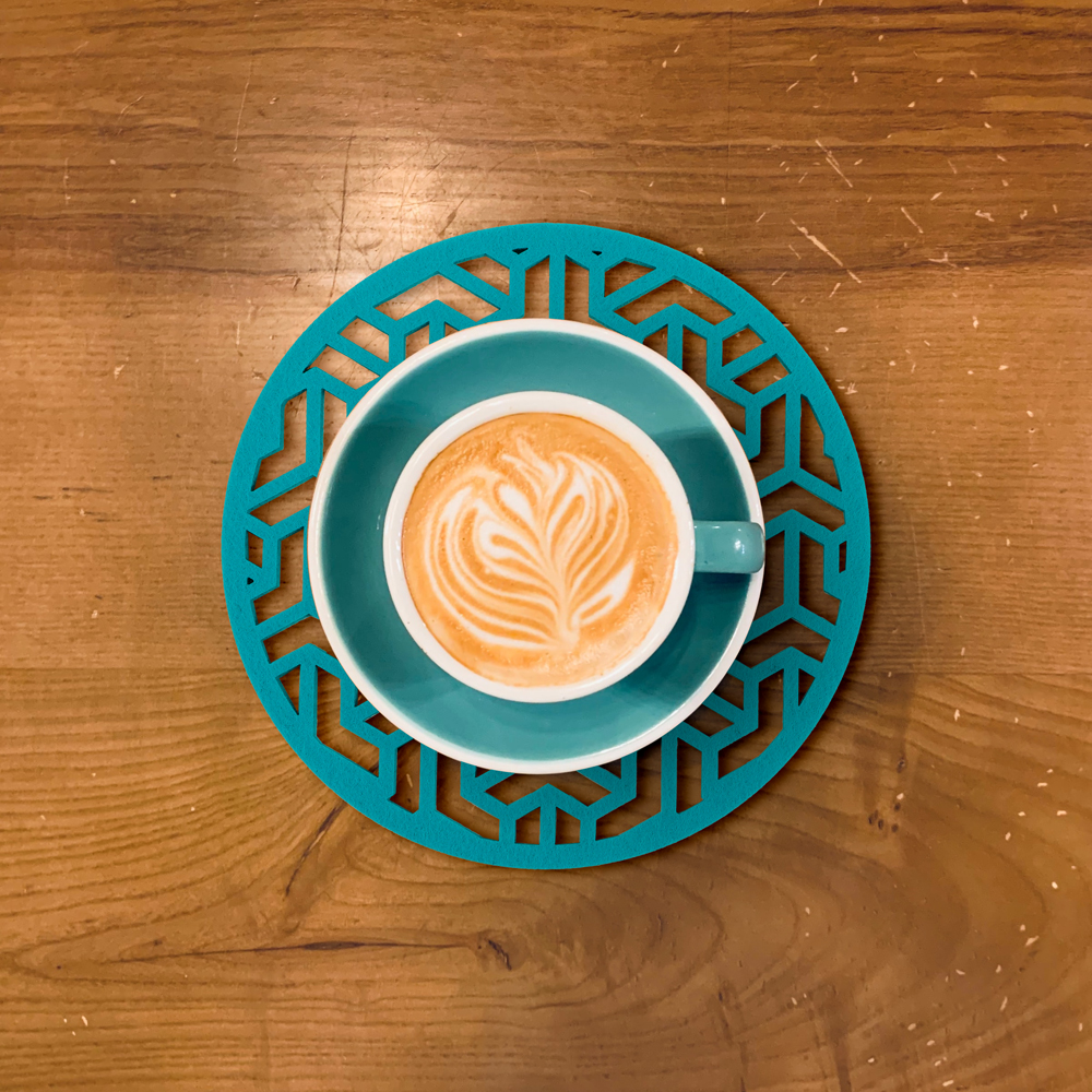 Eco-friendly Polyester Material Felt Placemat with Different Shape and Drink Felt Coaster