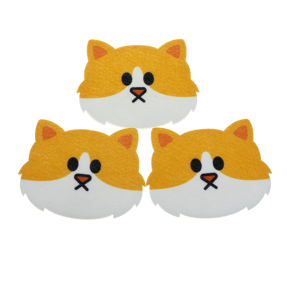 Eco-Friendly Polyester Felt Mats & Pads Set Different Shapes Placemat and Drink Coaster-for Home or Office