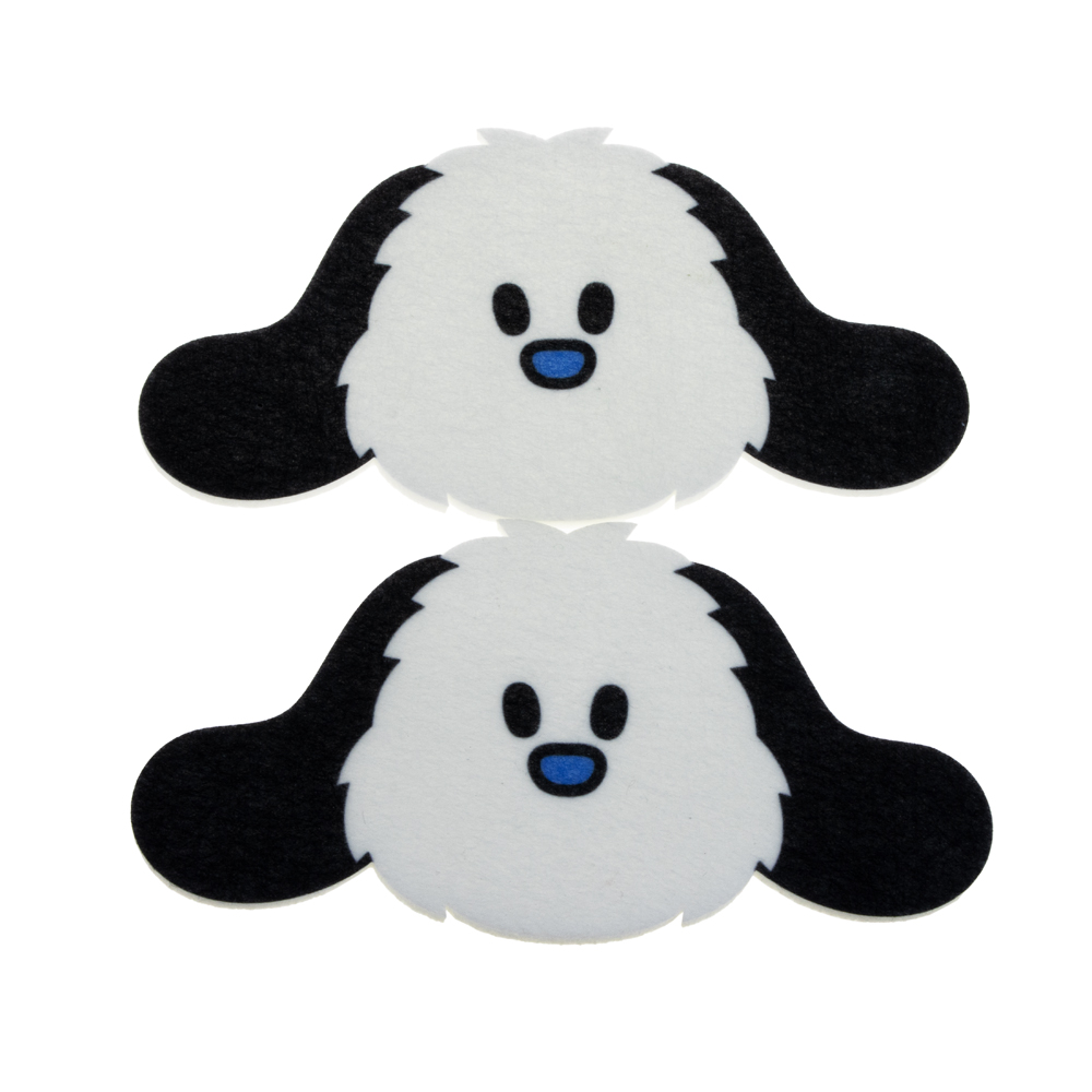 Eco-Friendly Polyester Felt Mats & Pads Set Different Shapes Placemat and Drink Coaster-for Home or Office