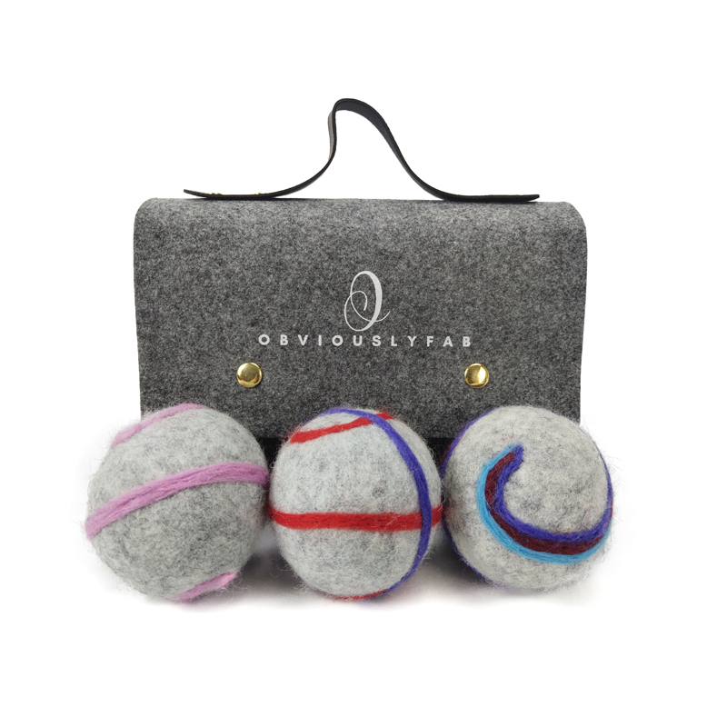 Wholesale Top Seller Same Private Label Organic Wool Dryer Balls New Zealand Sheep Laundry Dryer ball for Saves Drying Time