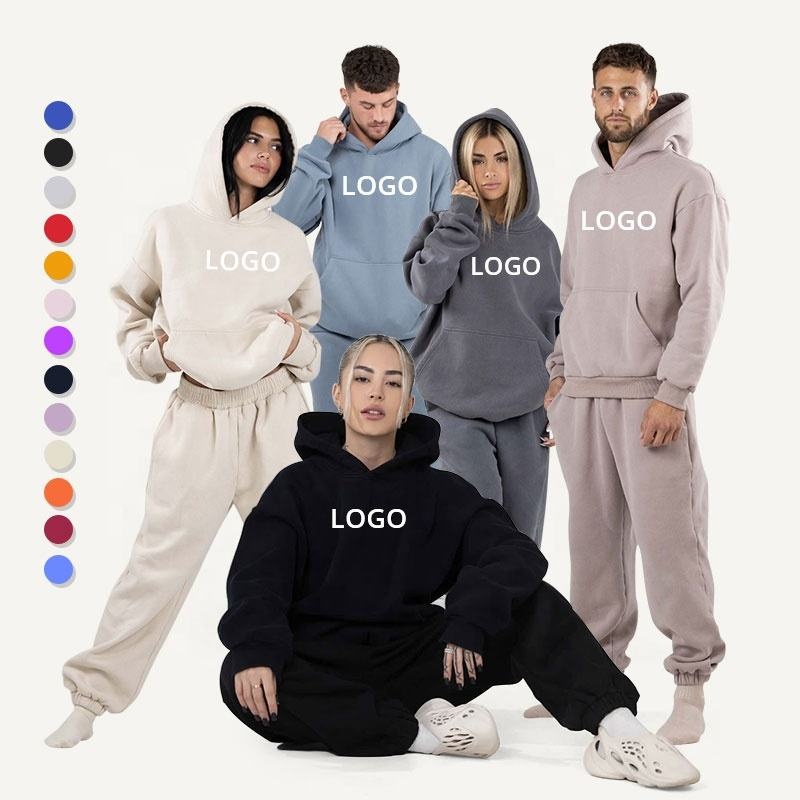 Unisex Blank Hoodie Set Manufacturer Direct Hoodie Joggers Women's Hoodie Set