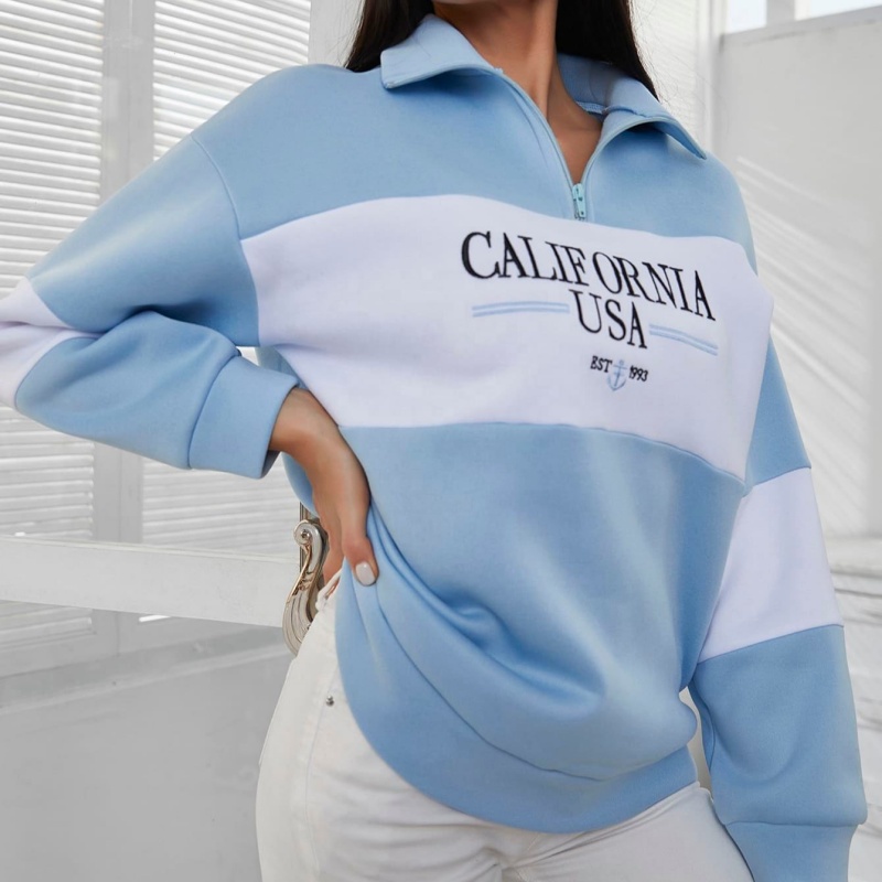 Casual Hoodie | Autumn Solid Color Print, Polyester Fabric Women's Hoodie