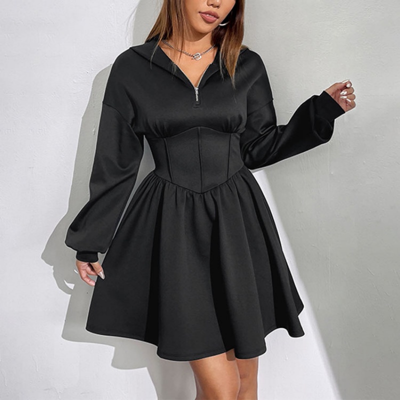 Elegant Casual Hoodie Summer Pleated Mini Skirt Women's Hoodie
