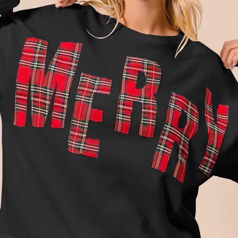 High Quality Christmas 100% Cotton Hoodie with Applique Embroidery Custom Logo Pullover Crew Neck Sweatshirt Women's Hoodie