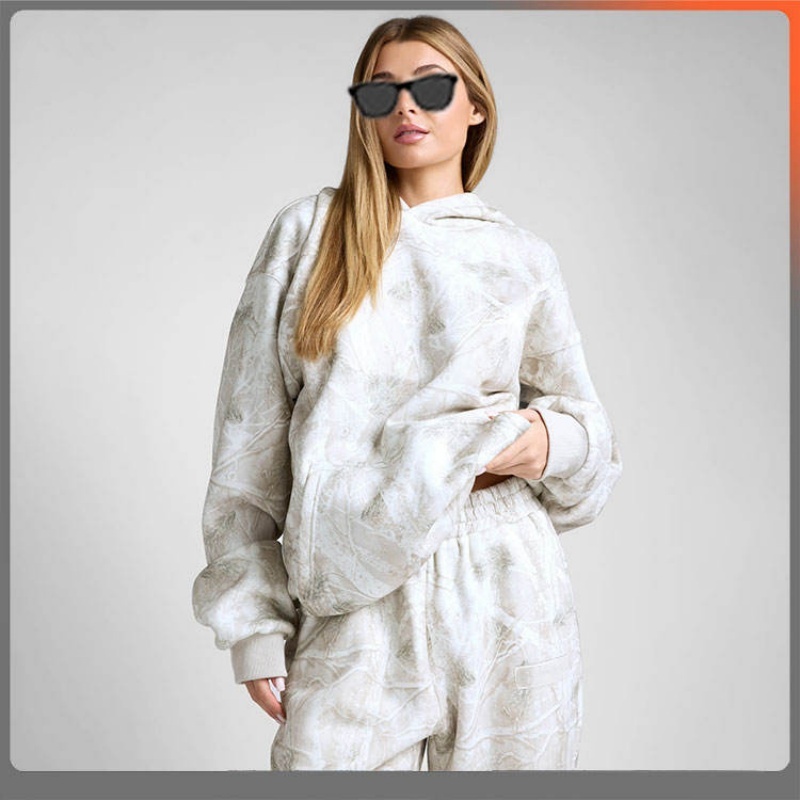 Women's Pre-Shrunk Heavyweight Hoodie Set - Enzyme Washed for Softness with Kangaroo Pocket & Double-Lined Hood