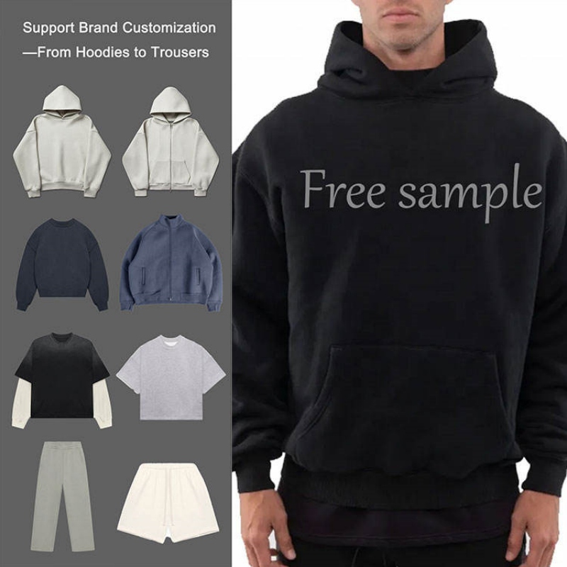 Premium Heavyweight Cotton Men's Hoodie - Oversized Fit - Puff Print Design