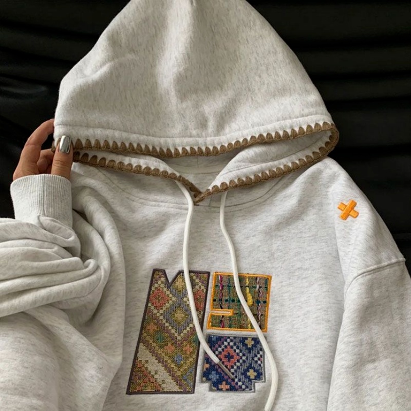 Bound-Seam Shell Stitch Hoodie
