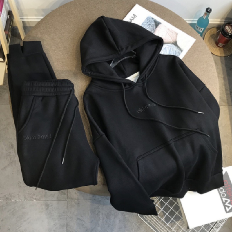 Heavyweight Fleece-Lined Hoodie 50% Off Embroidered Premium Loose Knit Women's Hoodie