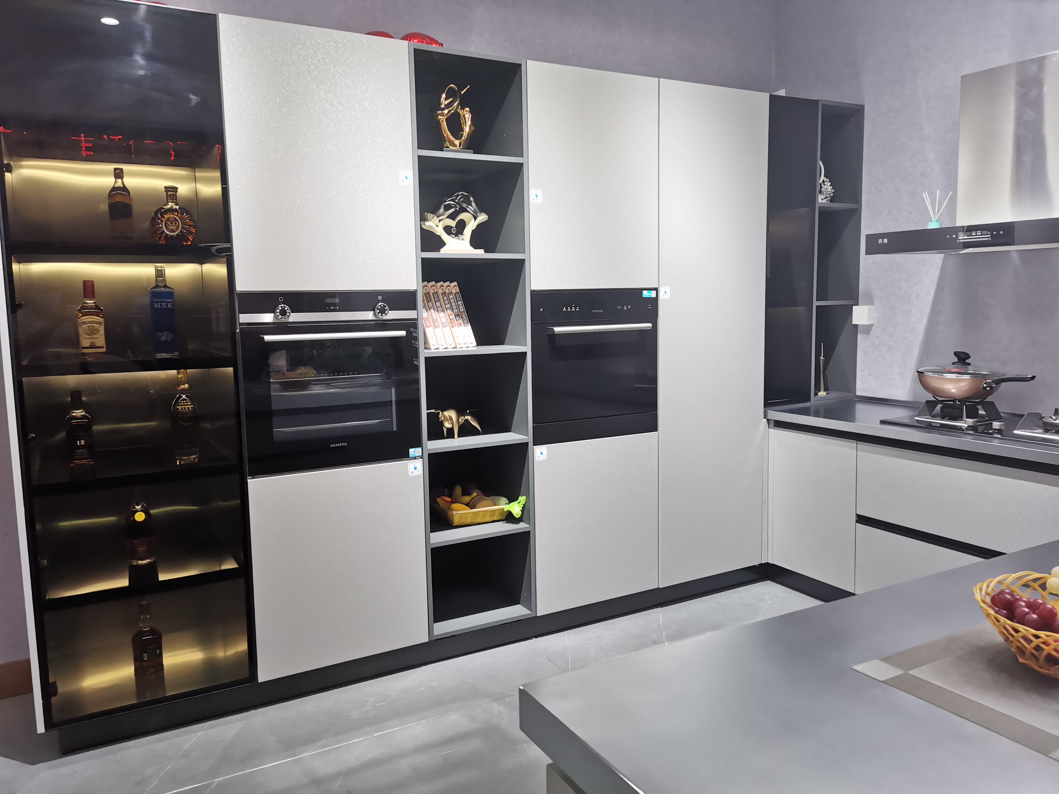 Refined Contemporary Metal Kitchen