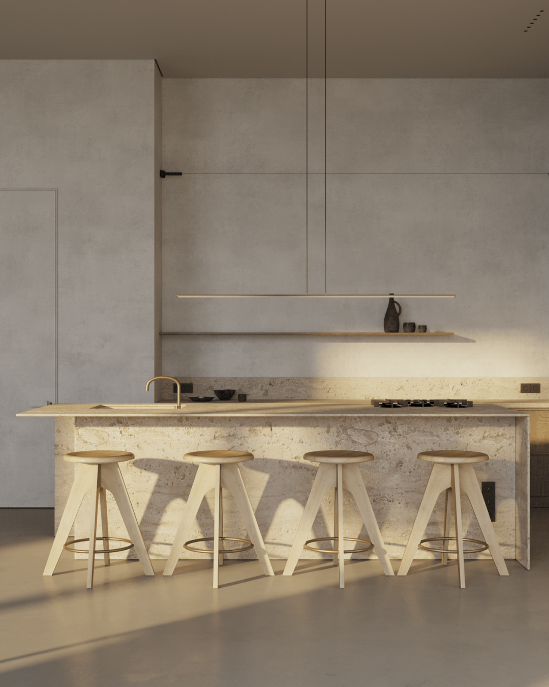 Modern Stainless Steel Kitchen Cabinet