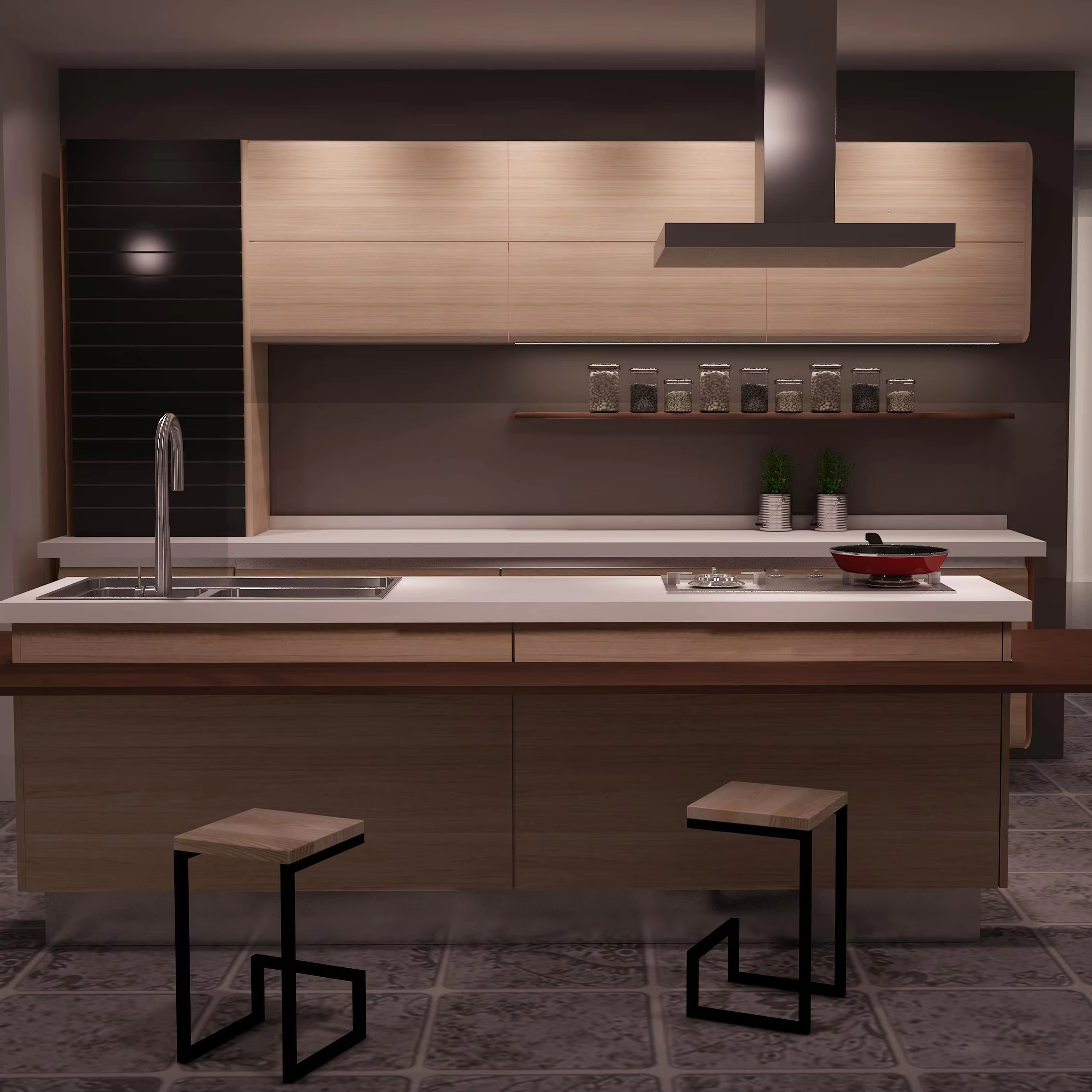 Luxury Minimalist Contemporary Kitchen Styling