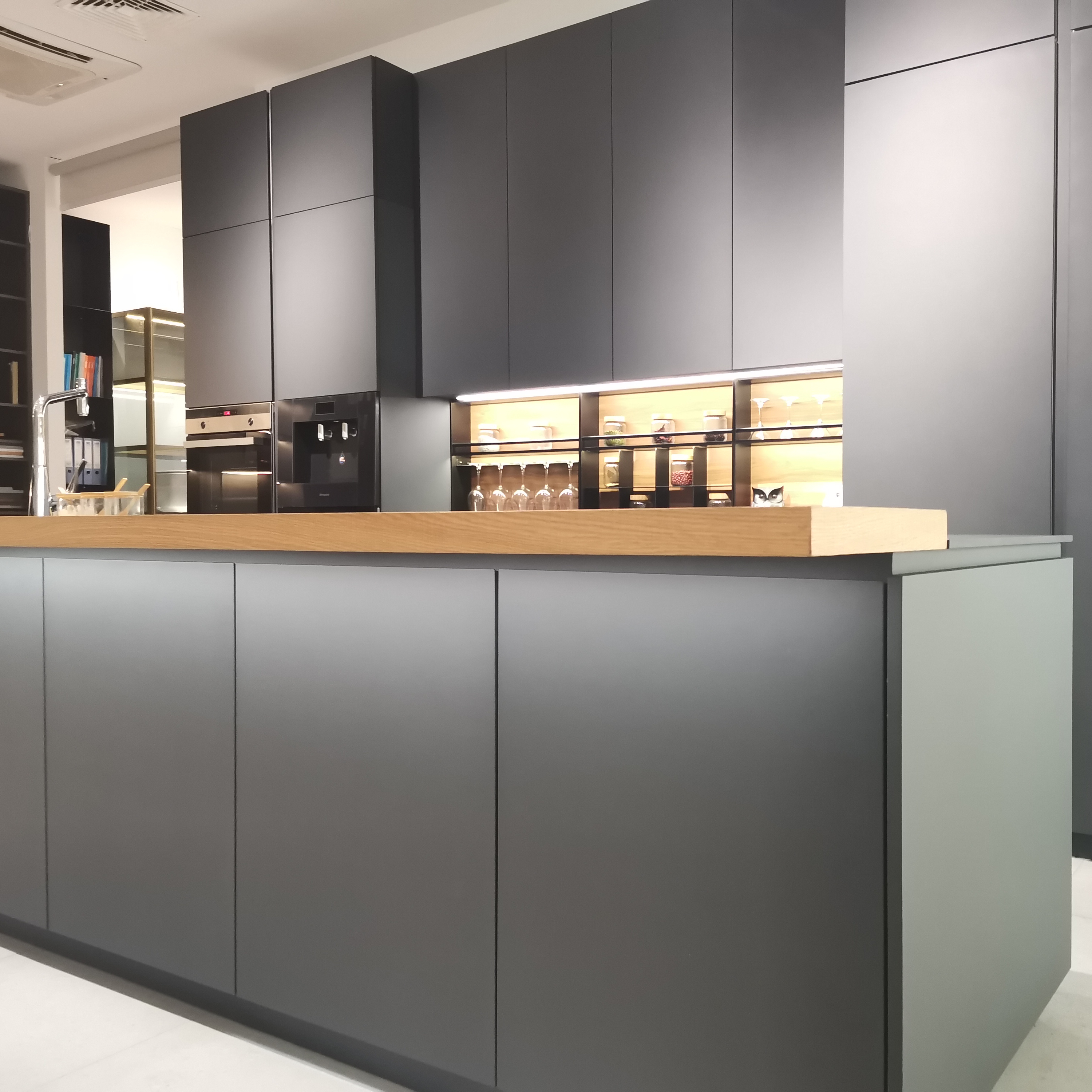 Modern Sleek Stainless Steel Cabinets