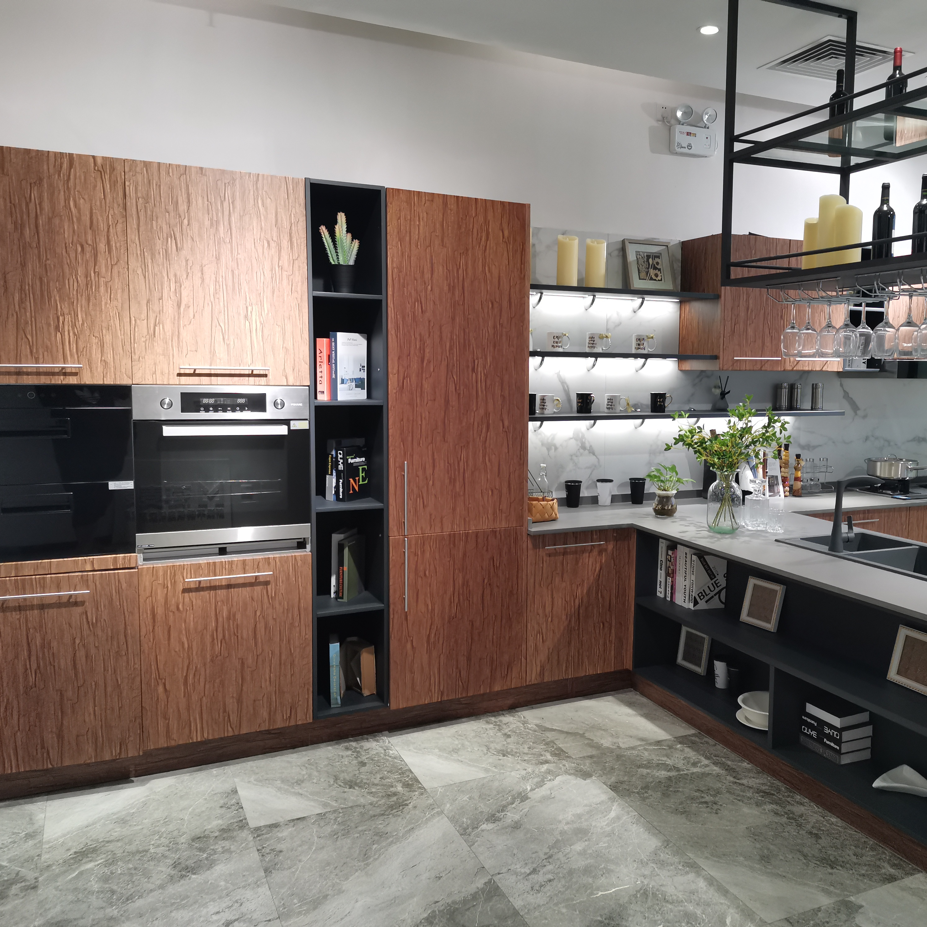 High-End Polished Steel Cabinet