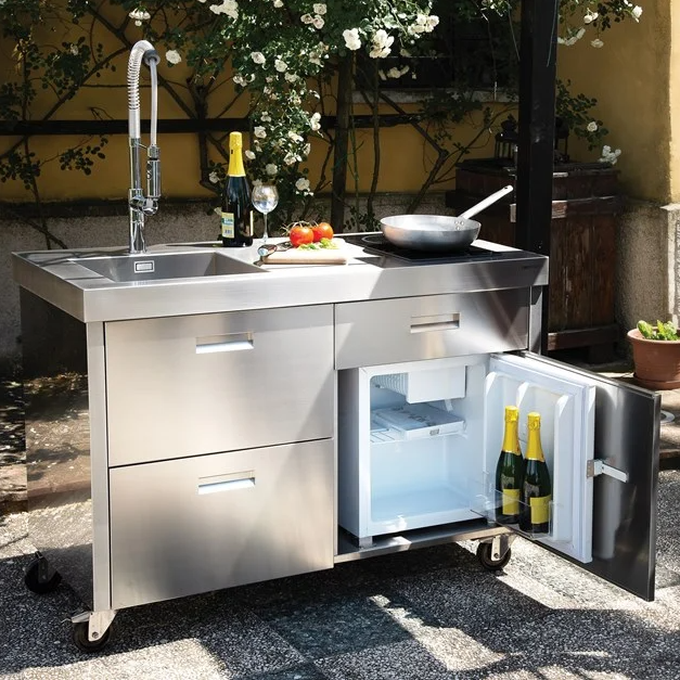 Stainless Steel Gas Grill Cooking Barbecue Grill Large Grill Outdoor Kitchen BBQ Island