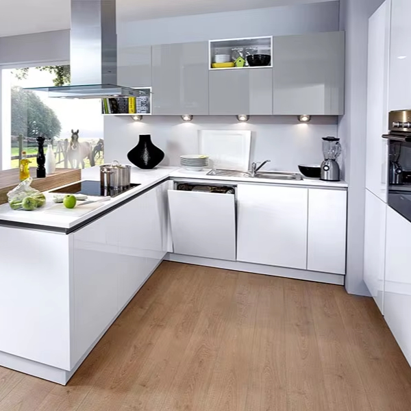 Commercial-grade Stainless Steel Kitchen Cabinets for Villas